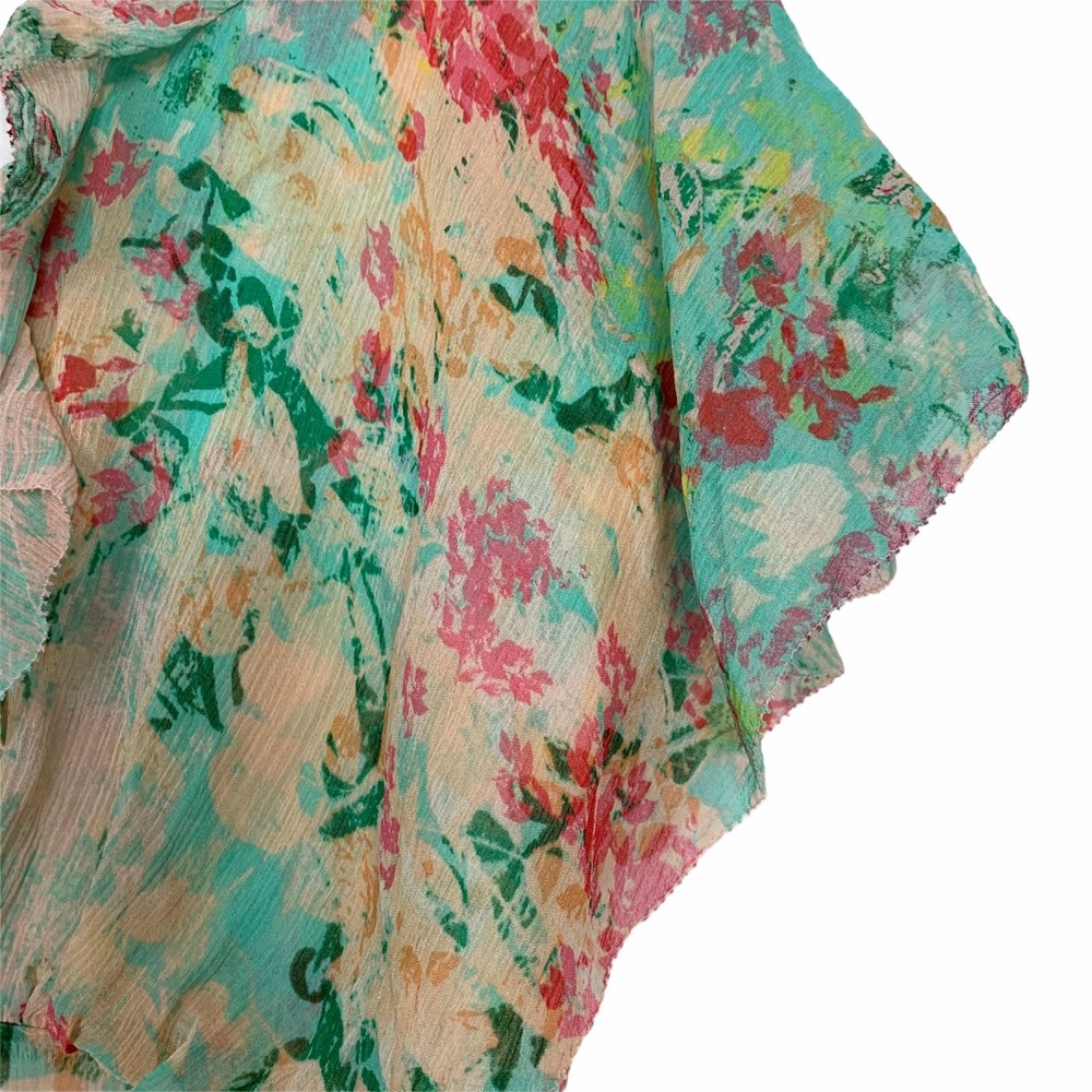 Sundance Elysian Garden Silk Flutter Sleeve Dress - Picture 4 of 9